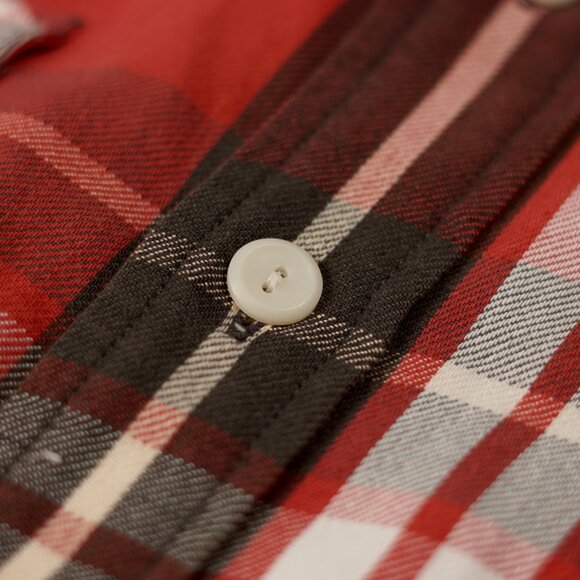 RRL Ralph Lauren Western Plaid Cotton Work Shirt - Picture 5 of 13